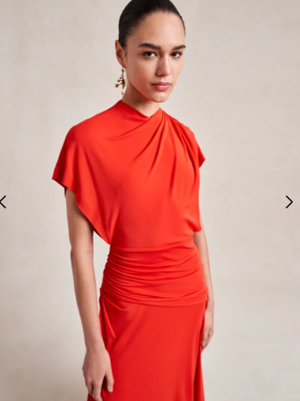 La Ligne NWT Milla dress, tomato, M - Picture 3 of 11